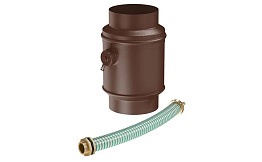 Водосборник цилиндрический в комплекте Aquasystem PURAL MATT RAL 8017 для системы D 150/100