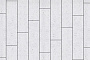 Плитка тротуарная Прямоугольник (Ла-Линия) В.11.П.10 Стоунмикс Белый 400*100*100 мм