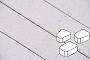 Плитка тротуарная Готика Profi Веер, кристалл, частичный прокрас, б/ц, толщина 60 мм, комплект 3 шт