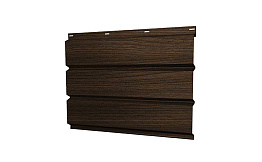 Софит Grand Line металлический полная перфорация 0,45 Print Elite с пленкой Coffee Wood TwinColor