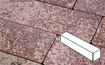 Плитка тротуарная Готика, City Granite FINO, Ригель, Сансет, 360*80*80 мм