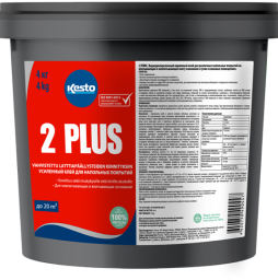 Усиленный клей Kesto 2 Plus для напольных покрытий, 4 кг