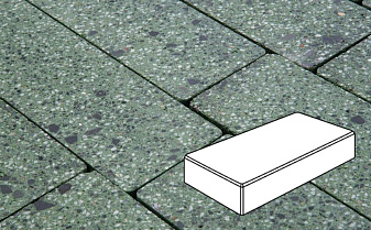 Плитка тротуарная Готика, Granite FINO, Картано, Порфир, 300*150*60 мм