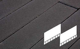 Плитка тротуарная Готика Profi, Плита AI, черный, частичный прокрас, с/ц, 700*500*80 мм