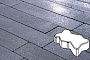 Плитка тротуарная Готика, City Granite FINO, Зигзаг/Волна, Амфиболит, 225*112,5*60 мм