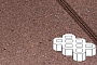 Плитка тротуарная Готика Profi, Экопарковка, оранжевый, частичный прокрас, с/ц, 600*400*100 мм