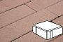 Плитка тротуарная Готика Profi, Квадрат, коричневый, частичный прокрас, б/ц, 100*100*100 мм