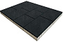 Плитка тротуарная SteinRus Инсбрук Ланс Б.5.Псм.6, гладкая, черный, толщина 60 мм