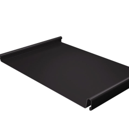 Фальцевая кровля Grand Line Кликфальц® с пленкой на замках Satin Matt RR 32 темно-коричневый
