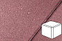 Плитка тротуарная Готика Profi, Куб, красный, частичный прокрас, с/ц, 80*80*80 мм