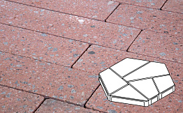 Плитка тротуарная Готика, City Granite FINO, Полигональ, Травертин, 893*780*80 мм