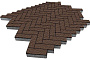 Плитка тротуарная SteinRus Паркет Б.2.П.6, Old-age, коричневый, 210*70*60 мм