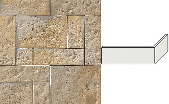 Облицовочный камень White Hills Бремар угловой элемент цвет 486-25
