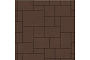 Плитка тротуарная SteinRus, Инсбрук Альпен Б.7.Псм.6, гладкая, коричневый, толщина 60 мм