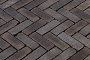 Клинкерная брусчатка ригельная Vandersanden Ancona Antica коричнево-черный, 204*76*50 мм
