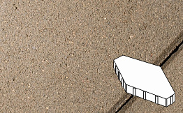 Плитка тротуарная Готика Profi, Зарядье без фаски, желтый, частичный прокрас, с/ц, 600*400*100 мм