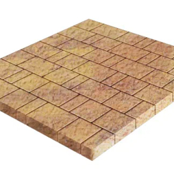 Плитка тротуарная SteinRus Бергамо А.6.Псм.4, Antico, ColorMix Бромо, толщина 40 мм