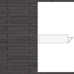 Гибкий кирпич StoCleyer B, угловой элемент 4/4-lintel, 11130 черный, 580*40/100*4-8 мм 