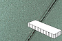 Плитка тротуарная Готика Profi, Плита, зеленый, частичный прокрас, б/ц, 500*125*100 мм