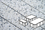 Плитка тротуарная Готика, City Granite FINERRO, Новый Город, Грис Парга, 260/160/100*160*80 мм