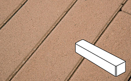 Плитка тротуарная Готика Profi, Ригель, оранжевый, частичный покрас, б/ц, 360*80*80 мм