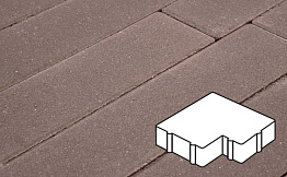 Плитка тротуарная Готика Profi, Калипсо, коричневый, частичный прокрас, с/ц, 200*200*60 мм