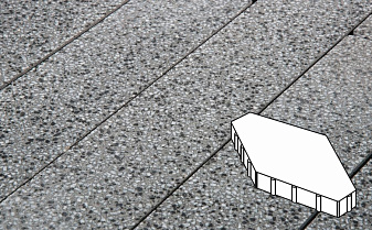 Плитка тротуарная Готика, Granite FINO, Зарядье без фаски, Белла Уайт, 600*400*100 мм