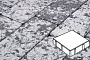 Плита тротуарная Готика Granite FINERRO, квадрат, Диорит 150*150*80 мм