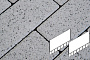 Плита тротуарная Готика Granite FERRO, Плита AI, Белла Уайт, 700*500*80 мм
