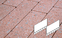 Плитка тротуарная Готика, City Granite FINERRO, Плита AI, Травертин, 700*500*80 мм