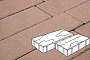 Плитка тротуарная Готика Profi, Доска фактурная, коричневый, частичный прокрас, б/ц, комплект 2 шт
