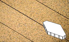 Плитка тротуарная Готика, Granite FINO, Зарядье без фаски, Жельтау, 600*400*100 мм