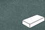 Плитка тротуарная Готика Profi, Картано Гранде, зеленый, частичный прокрас, с/ц, 300*200*80 мм