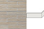 Угловой декоративный кирпич для навесных вентилируемых фасадов левый White Hills Остия брик цвет F380-15