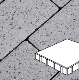 Плитка тротуарная Готика Granite FERRO, Квадрат Б.4.К.8, Белла Уайт 400*400*80 мм