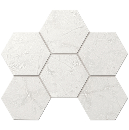Мозаика Hexagon Ametis Marmulla MA01, неполированный, 285*250*10 мм