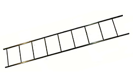 Секция фасадной лестницы Borge оцинкованная RR 32, 2,7 м