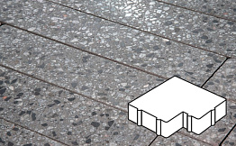Плитка тротуарная Готика, City Granite FINO, Калипсо, Галенит, 200*200*60 мм