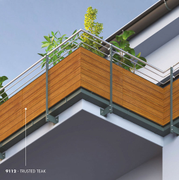 HPL-панель Greenlam Woods SUD 9112 Trusted Teak двухсторонняя, 3050*1300*10 мм