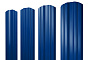 Штакетник Twin фигурный 0,45 PE RAL 5002 ультрамариново-синий