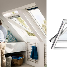 Пластиковое мансардное окно VELUX WhiteLine Дизайн модель GLU 0061 с двухкамерным стеклопакетом