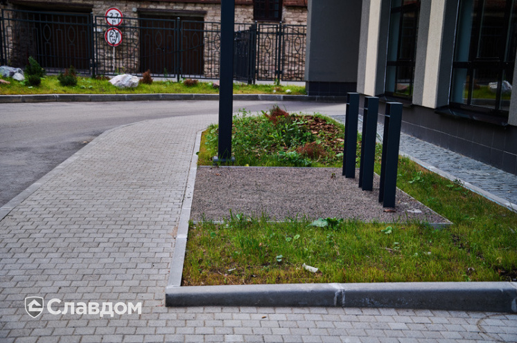 Плитка тротуарная Готика Profi, Куб, серый, полный прокрас, с/ц, 80*80*80 мм