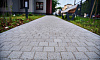 Плитка тротуарная Готика Profi, Куб, серый, полный прокрас, с/ц, 80*80*80 мм
