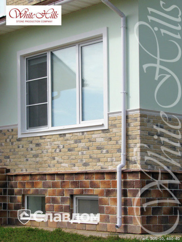 Декоративный кирпич для навесных вентилируемых фасадов White Hills Бремен брик F305-10