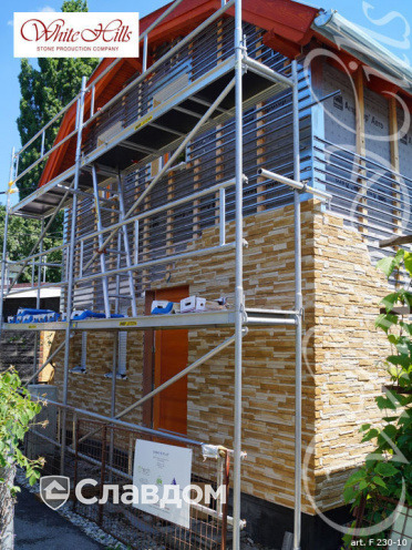Искусственный камень для навесных вентилируемых фасадов White Hills Каскад Рейндж F230-10