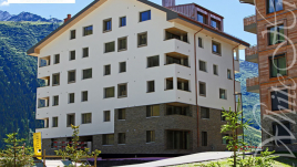 Отель Andermatt Swiss Alps в Швейцарии с применением облицовочного камня White Hills Кросс Фелл 100-80